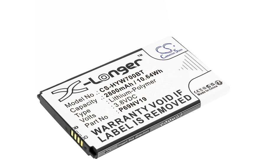 Akkumulátor a Honeywell Wts700 7" vezeték nélküli színes érintőképernyőhöz, 2800 mAh, Li-Ion