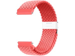 Curea universală Mobilly, 22 mm, nailon, roz-roșu