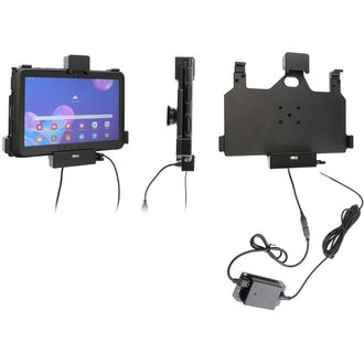 Suport auto Brodit pentru Samsung Galaxy Tab Active Pro, cu arc, încărcare ascunsă, gazdă USB
