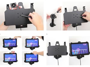 Brodit autós tartó a Samsung Galaxy Tab Active készülékhez Pro T540/T545/T547/T547U, töltéssel cig. buzgalom
