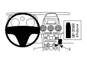 Brodit ProClip tartókonzol az Opel Antara 07-15
