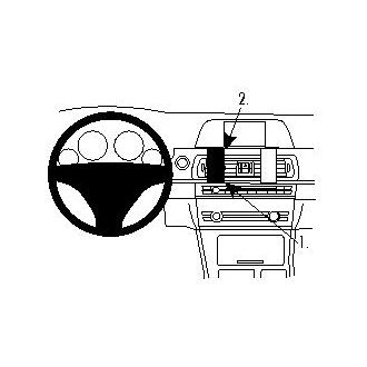 Brodit Монтажна скоба ProClip за BMW 5 (F10/F11) 10-17, за център