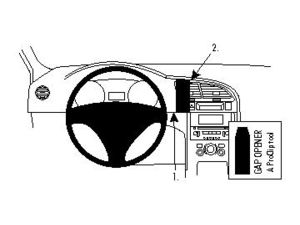 Brodit Suport de montare ProClip pentru Peugeot 3008 09-16, pe centru