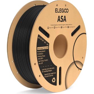 ELEGOO ASA -1.75mm-1KG-Cardboard Spool-Black