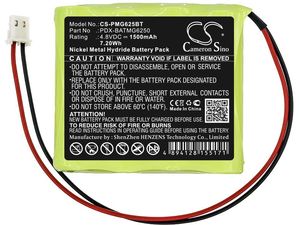 Akkumulátor Paradox Magellan 6250 konzolhoz, Magellan Mg6250 és másokhoz, 1500 mAh, Li-Ion