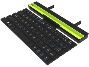 Tastatură wireless pliabilă pentru tabletă, cu suport pentru tabletă