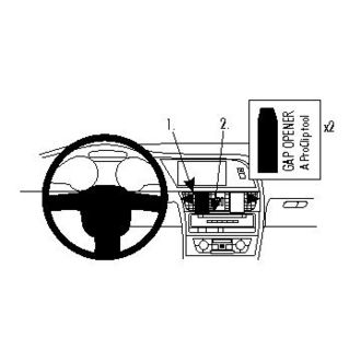 Brodit Монтажна скоба ProClip за Audi A4 Avant 08-15/A4 Sedan 08-15/A5 07-16/S5 07-17, за център