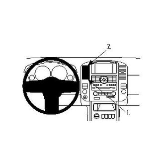 Brodit ProClip montážní konzole pro Nissan Pathfinder 08-12, na střed
