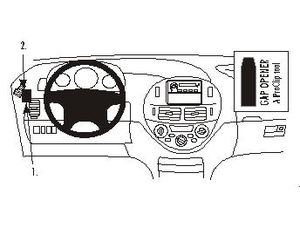Brodit ProClip montážní konzole pro Toyota Previa 01-06, vlevo