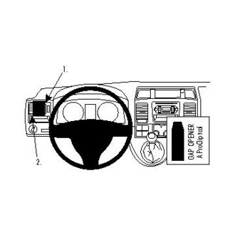 Brodit ProClip Volkswagen Caravelle/T5 Transporter/Pickup 10-15, vlevo na mřížku (jen s přihrádkou)