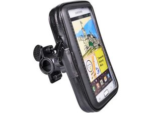 Mobilly Suport impermeabil pentru telefon pe bicicletă, dimensiune XL, negru