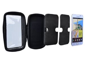 Mobilly Suport impermeabil pentru telefon pe bicicletă, dimensiune XL, negru