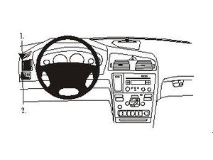 Brodit ProClip montážní konzole pro Volvo S60 00-10/V70 N 00-10/XC70 00-10, vlevo