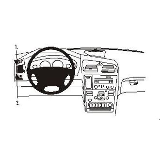 Brodit ProClip montážní konzole pro Volvo S60 00-10/V70 N 00-10/XC70 00-10, vlevo