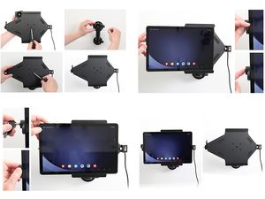Suport Brodit pentru Samsung Galaxy Tab A9+, blocabil, încărcare ascunsă