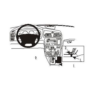 Brodit ProClip montážní konzole pro Volvo V70 N 00-04 / XC70 00-04, na středový tunel