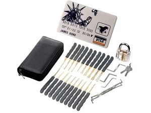 Mobilly lockpick 30in1 készlet átlátszó edzőzárral