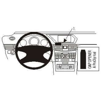 Brodit ProClip montážní konzole pro Mercedes Benz E-Class (200-430) Sedan 14-16, na střed