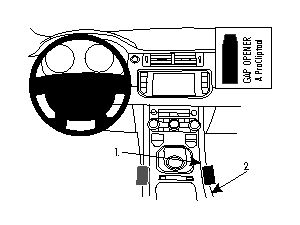 Brodit ProClip für Land Rover Range Rover Evoque 12-18, Mitte rechts nach unten