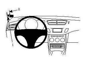 Brodit ProClip tartókonzol Citroen C3 10-16