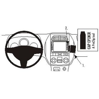 Brodit ProClip montážní konzole pro Toyota RAV 4 04-05, na střed vpravo