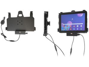 Brodit Halterung für Samsung Galaxy Tab Active Pro T540/T545/T547/T547U, mit Aufladung über Zigarettenanzünder und