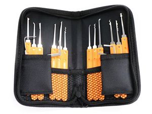 Set lamele LockPick 15 în 1 + 3 lamele transparente de antrenament de 3x