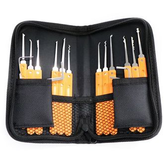 Set lamele LockPick 15 în 1 + 3 lamele transparente de antrenament de 3x