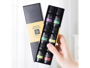 Set de 6 uleiuri aromatice, ulei esențial pur