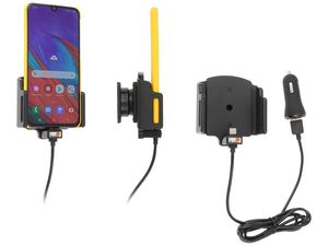 Brodit držák do auta nastavitelný s USB-C a nabíjením z cig. zap./USB QC3.0 š. 62-77 mm, tl. 2-10mm