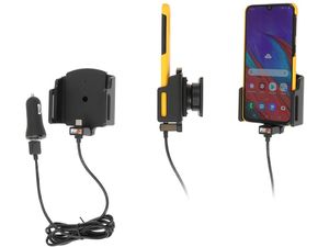 Brodit držák do auta nastavitelný s USB-C a nabíjením z cig. zap./USB QC3.0 š. 62-77 mm, tl. 2-10mm