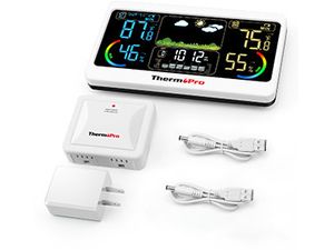 ThermoPro stație meteo digitală în aer liber cu ecran color TP-68C
