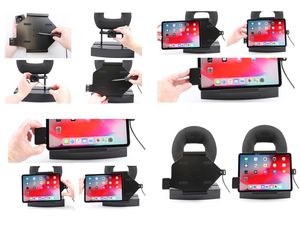 Suport auto Brodit pentru Apple iPad Pro 11" 2018-2022 fără carcasă cu încărcare ascunsă, cu securitate