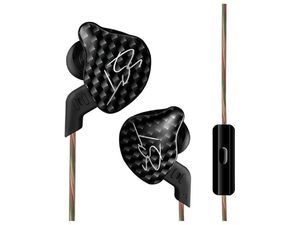 KZ ZST, hibrid HiFi fejhallgató mikrofonnal, fekete/szürke
