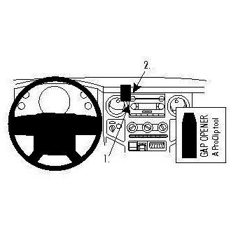 Brodit ProClip montážní konzole pro Ford F-Series 350/450 08-10, na střed