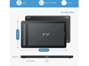 XPPen Deco M, fekete