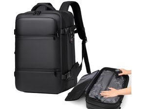 Vákuumkompressziós utazási hátizsák 20-39L - bővíthető, lopásgátló, laptop zseb