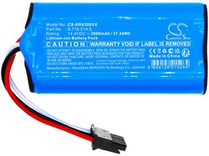 Akkumulátor Karcher Rcv 2, Rcv 3, 2600 mAh, Li-Ion akkumulátorhoz