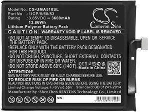 Akkumulátor Umi Umidigi A5 Pro (ekv. Umi 1ICP/5/68/83), 3600 mAh