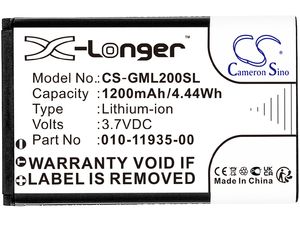 Akku für Garmin 010-01055-15, Glo und andere, 1200 mAh, Li-Ion