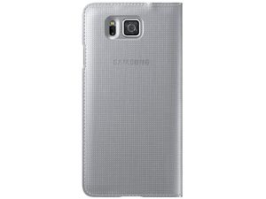 Samsung Klapptasche EF-FG850BS für Galaxy Alpha, silber