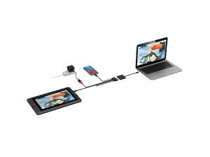 XPPen USB-C zu HDMI Adapter, USB 3.0, DeX, PD für Telefone oder Laptops, mit Ladeunterstützung