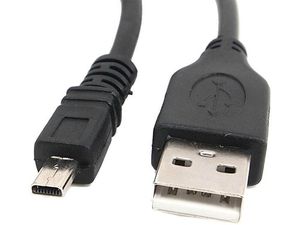 Nabíjecí kabel USB A-MINI 8-pin pro motocyklové handsfree PCI-191, 1m