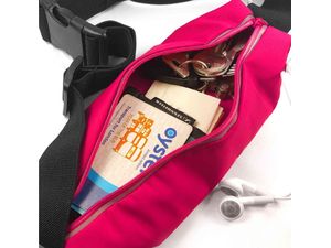 Sportovní pouzdro na mobilní telefon kolem pasu, růžová