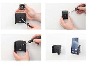 Suport auto Brodit pentru Samsung Galaxy S24+, capac în pachet, fără încărcare