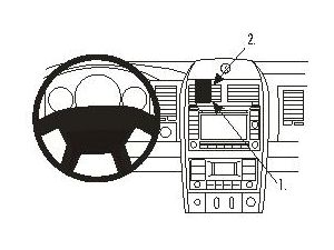 Brodit Монтажна скоба ProClip за Chrysler Aspen 07-09 САЩ, централна лява