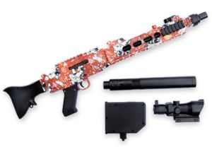 Sunny Blaster MG3, pistol cu peleți cu gel de apă cu accesorii, roșu