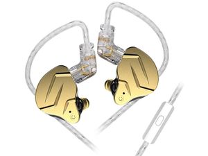 KZ ZSN PRO X, слушалки с микрофон, златни