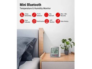 ThermoPro beltéri digitális Bluetooth légnedvességmérő és hőmérő TP-357