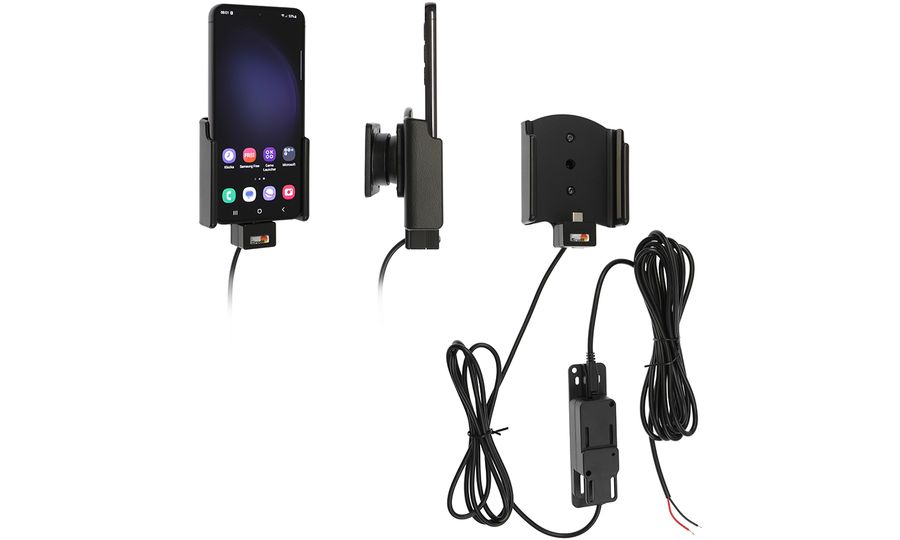Brodit държач за кола за Samsung Galaxy S23, без калъф, със скрито зареждане